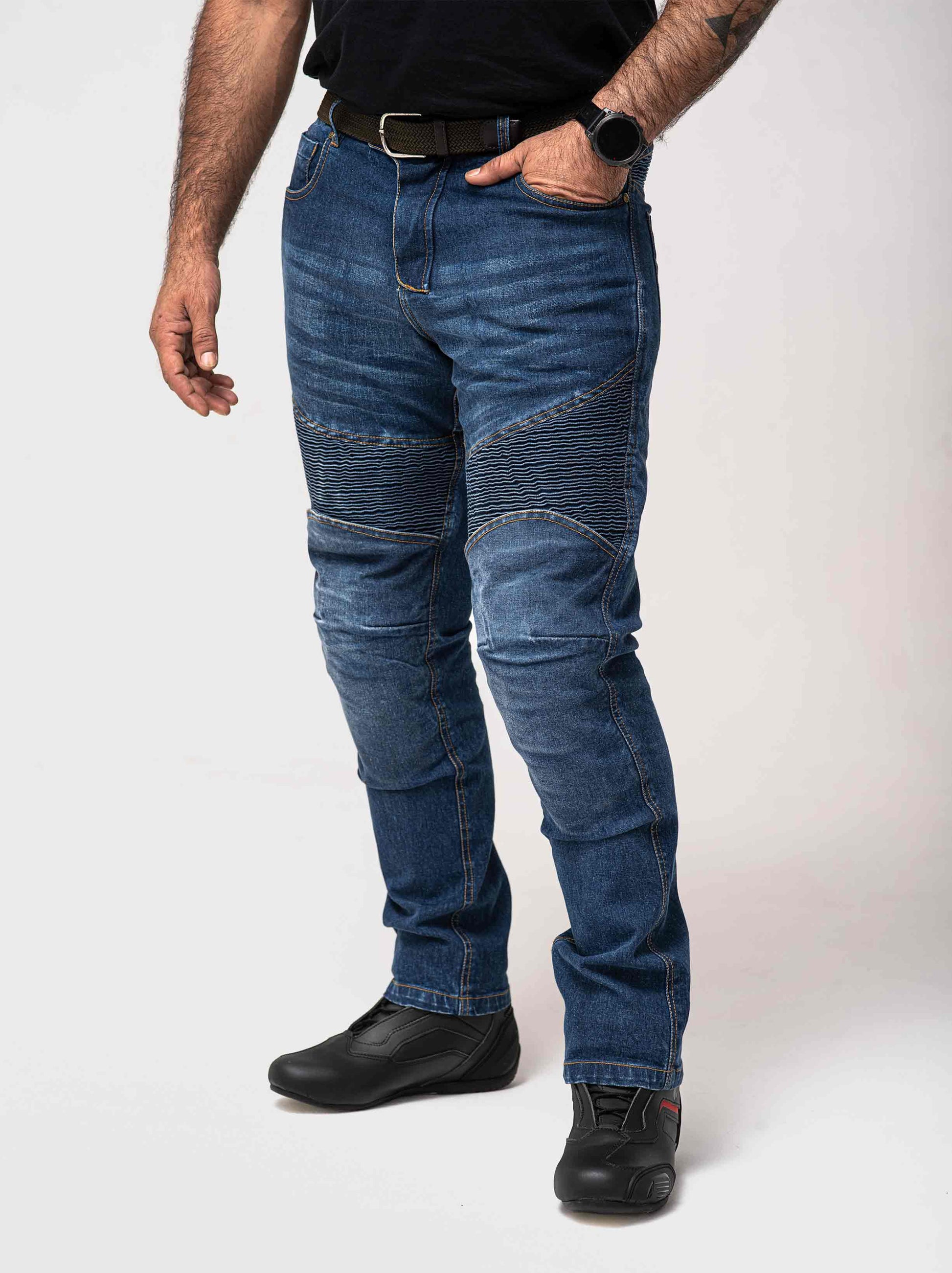 Steam Men's Motorcycle Jeans Bikeratti