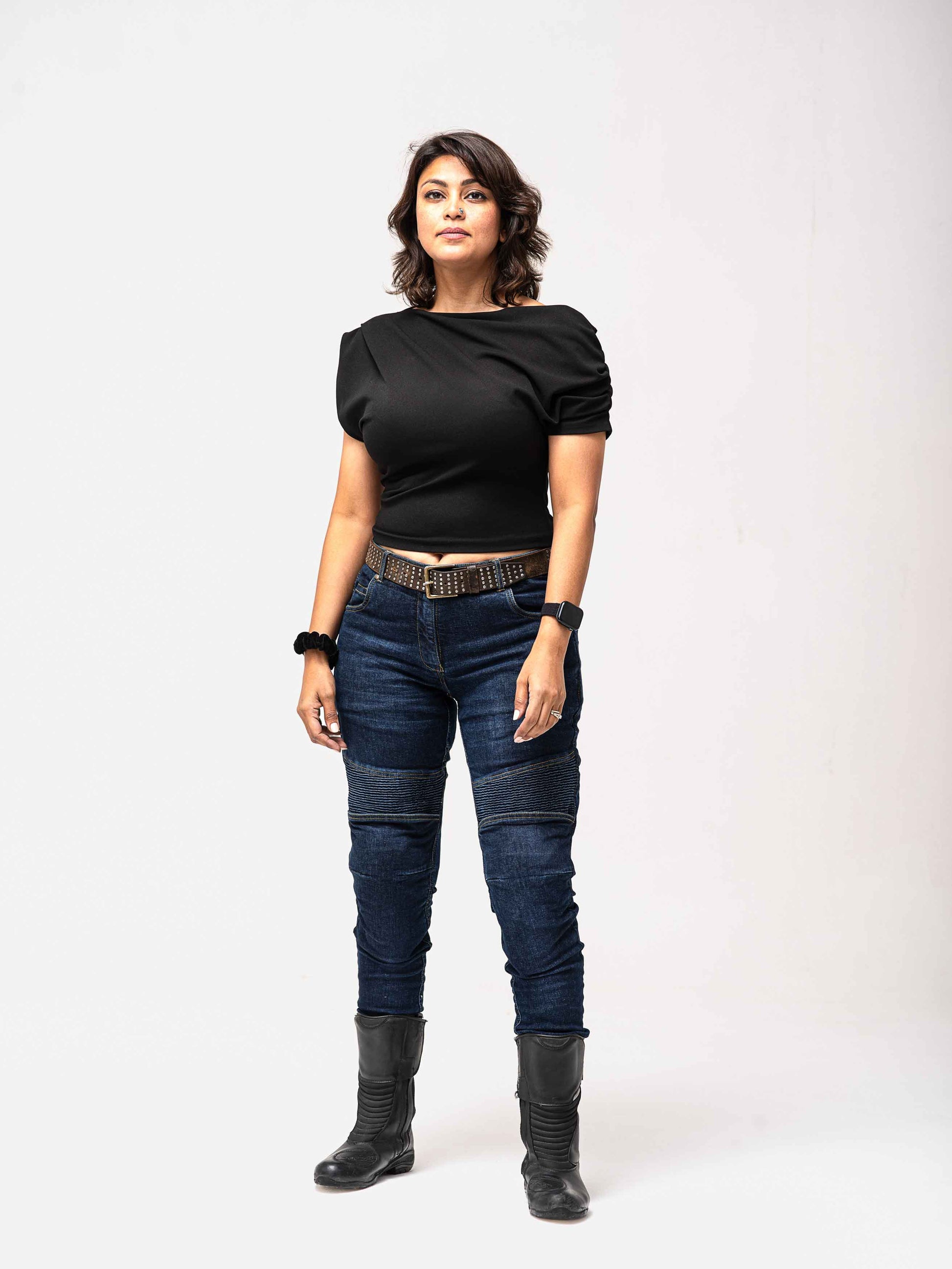 buy bikeratti riding denims blue colour
