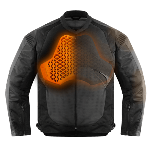 D3O CP1 Chest Armour (Divided) Level 1 in jacket